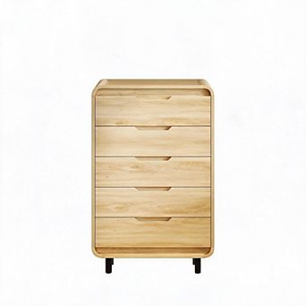 5 Drawers Dresser for Bedroom, 48" High Modern Chest of Drawers with Large Wood Storage Dresser
