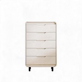5 Drawers Dresser for Bedroom, 48" High Modern Chest of Drawers with Large Wood Storage Dresser