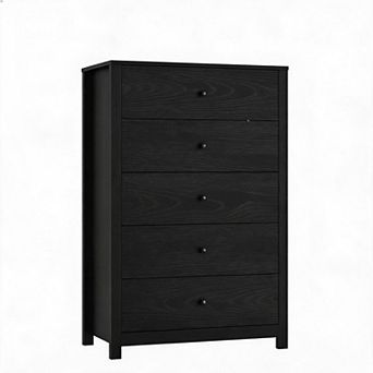 black dresser near me Likimio 59.1-in W Brown and Black 6 Drawers Dresser with Wide Storage  Cabinet in the Dressers department at Lowes.com