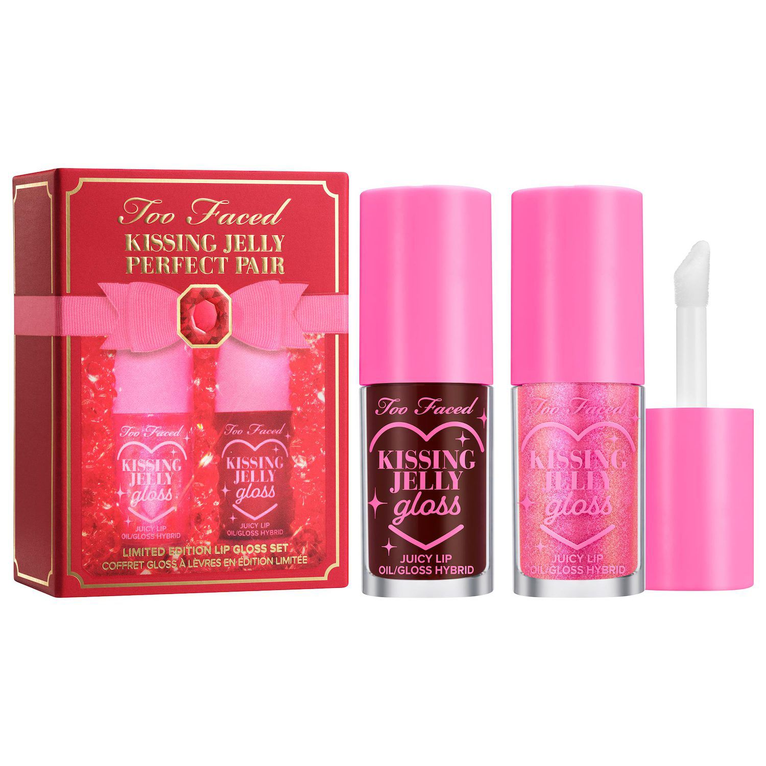 Too Faced Kissing Jelly Perfect Pair Lip Gloss Set - None