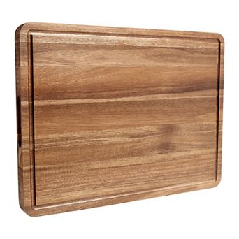 20 x 15-inch thickened double-sided chopping board with deep groove and handle