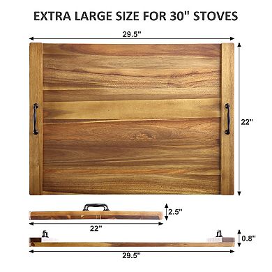30 x 22 Inch Stove Cover Cutting Board for Extra Counter Space