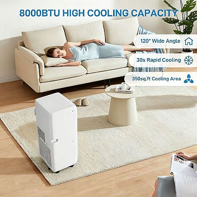 Ultra Quiet 3-in-1 Portable Air Conditioner 10000 BTU- Efficient Cooling