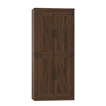 71" Tall Pantry Cabinet, Farmhouse Kitchen Pantry Storage Cabinets with 4 Doors and 5 Shelves