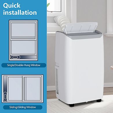 14,000 BTU Portable Air Conditioner with Built-In Dehumidifier