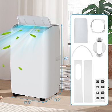 14,000 BTU Portable Air Conditioner with Built-In Dehumidifier