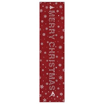 lxt-Christmas Area Rug Rugs Washable Living Room Rug Xmas Holiday Decor Rugs Snowflake Bohm Bedroom