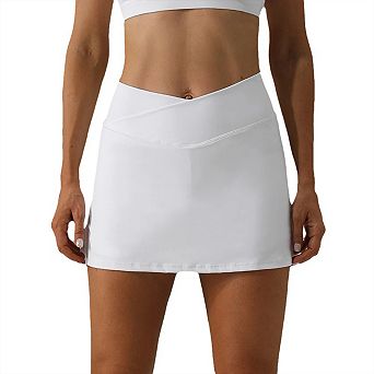 Womens Tennis Skirt High Waisted Golf Skort Stretchy Athletic Skirts for Workout Pickleball Running