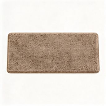 Rubber backed microfiber bath mat absorbent quick dry washable durable stylish