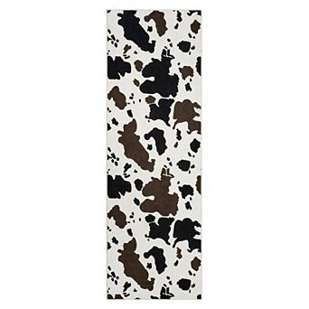 Cow Print Rug Western Room Decor Carpet Milk Cow Print Washable Decorative Rug for Living Room