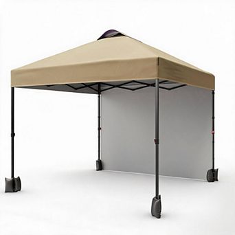 10X10 Ft Pop-Up Canopy Tent with Sidewalls & Vented Room w/Storage Bag, Sandbags, Stakes & Ropes