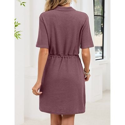 t shirt dress with pockets knee length Women's Summer Cotton Shirt Dress Short Sleeves Button Down Knee Length  Dresses Casual Loose Mini Dress with Pockets, Black Small at Amazon Women's  Clothing store