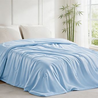 Lightweight Cooling Comforter Rayon from Bamboo Summer Cooling Blanket for Hot Sleepers