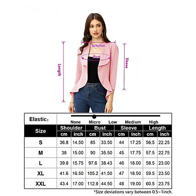 Women's long-sleeved classic draped puff sleeve irregular cardigan top