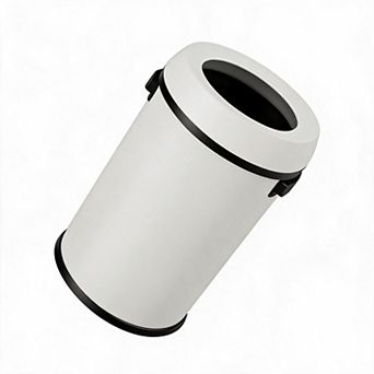 17 Gallon/65L Stainless Steel Kitchen Trash Can, Open Top Garbage Bin