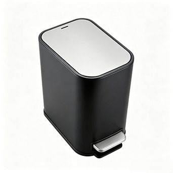 5 Liter / 1.32 Gallon Stainless Steel Trash Bin, Step Pedal