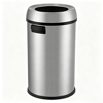 17 Gallon Stainless Steel Open Top Trash Can