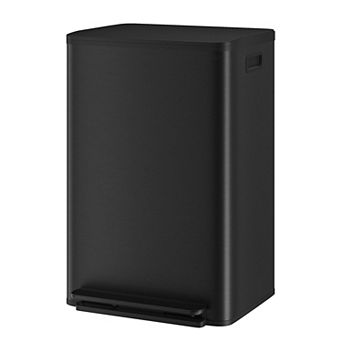 Large 13 Gallon Kitchen Trash Can, Soft Close Slim Lid, Modern and Durable Waste Container for Home