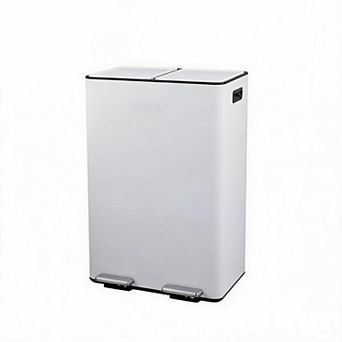 2 x 8 gal Dual Compartment Step Pedal Trash Can