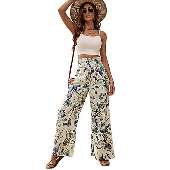 Women's Thin Loose Wide Leg Pants Stylish and Casual Wide Leg Pants