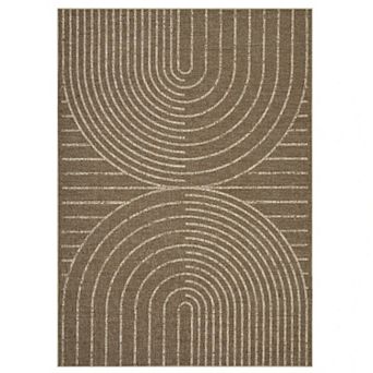 Modern Rainbow Easy Jute Area Rugs, Washable Natural Contemporary Indoor Outdoor Runners Carpet