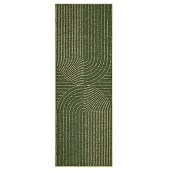 Modern Rainbow Easy Jute Area Rugs, Washable Natural Contemporary Indoor Outdoor Runners Carpet