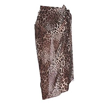 Ekouaer Women Sarong Swimsuit Coverups Chiffon Long Bikini Wraps Sheer Beach Bathing Suit Cover Up