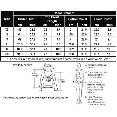 Ekouaer Womens High Neck Halter Bikini Set Full Coverage Swimwear Open Back Printing