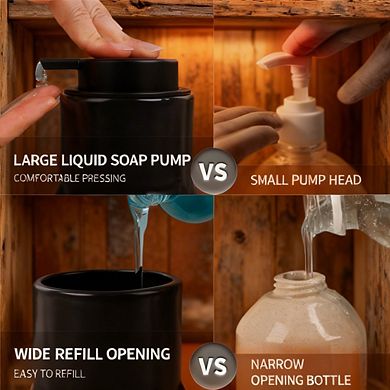 Ceramic Bathroom 4-Piece Set: Soap Dispenser, Toothbrush Holder, Jar, Dish (Modern)