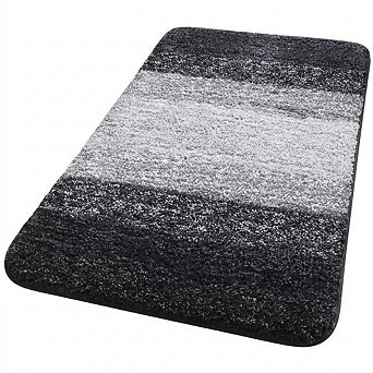 Microfiber Bathroom Rug Shaggy Soft Absorbent Non Slip Thick Plush Machine Washable Dry Mat
