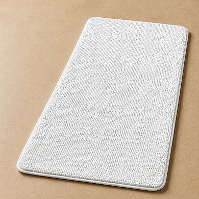 Soft Plush Microfiber Bath Mat Non Slip Absorbent Washable