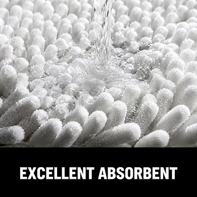Soft Plush Microfiber Bath Mat Non Slip Absorbent Washable