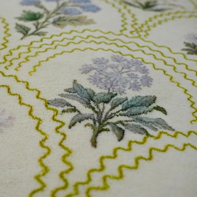 Spring Floral Bathroom Rug Ultra Soft Microfiber Low Pile Anti Slip Machine Washable