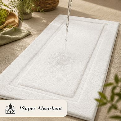 Soft Microfiber Non Slip Absorbent Bathroom Rug Washable Floor Mat