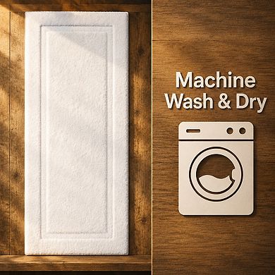 Soft Microfiber Non Slip Absorbent Bathroom Rug Washable Floor Mat