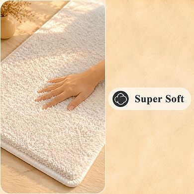 Soft Microfiber Non Slip Absorbent Bathroom Rug Washable Floor Mat
