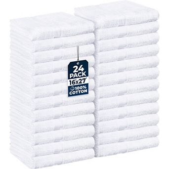 100% Cotton Salon Towels Soft Absorbent Machine Washable For Spa Gym Home Hair Care
