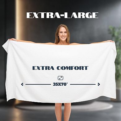 Extra Large Luxury Cotton Bath Sheets 700 GSM Highly Absorbent Hotel Collection 2 Pack