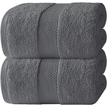 Extra Large Luxury Cotton Bath Sheets 700 GSM Highly Absorbent Hotel Collection 2 Pack
