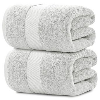 Extra Large Luxury Cotton Bath Sheets 700 GSM Highly Absorbent Hotel Collection 2 Pack