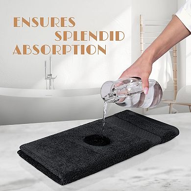 Bath Towel Set Of 4 Ring Spun Cotton 650gsm Extra Absorbent Soft Spa Quality