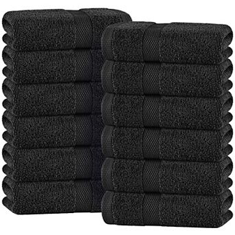 Bath Towel Set Of 4 Ring Spun Cotton 650gsm Extra Absorbent Soft Spa Quality
