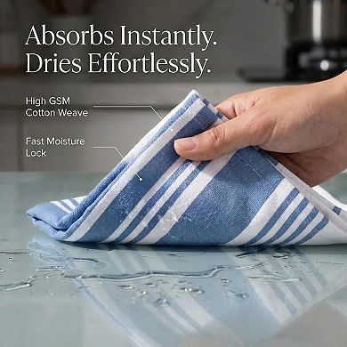 Premium Cotton Absorbent Kitchen Towels Reusable Quick Dry Cleaning Cloths