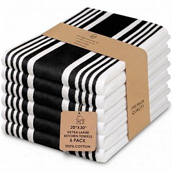 Premium Cotton Absorbent Kitchen Towels Reusable Quick Dry Cleaning Cloths
