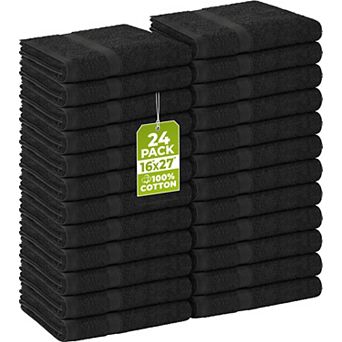 Cotton Salon Towels 100 Percent Ring Spun Highly Absorbent Machine Washable For Spa Gym Home Beauty