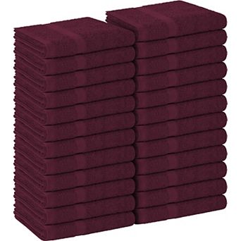 Cotton Salon Towels 100 Percent Ring Spun Highly Absorbent Machine Washable For Spa Gym Home Beauty