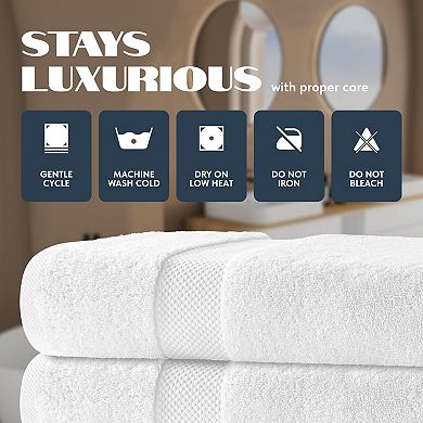 700 GSM Ultra Soft Highly Absorbent Quick Dry Luxury Bath Towel Set 4 Pack