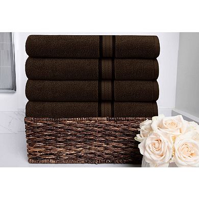 4 Pack Ultra Soft Oversized Cotton Bath Towels Absorbent Luxury Spa