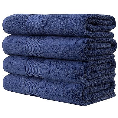 Luxury Ring Spun Cotton Bath Towels Hotel Quality Soft Absorbent Quick Dry