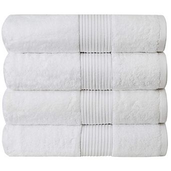 Luxury Ring Spun Cotton Bath Towels Hotel Quality Soft Absorbent Quick Dry